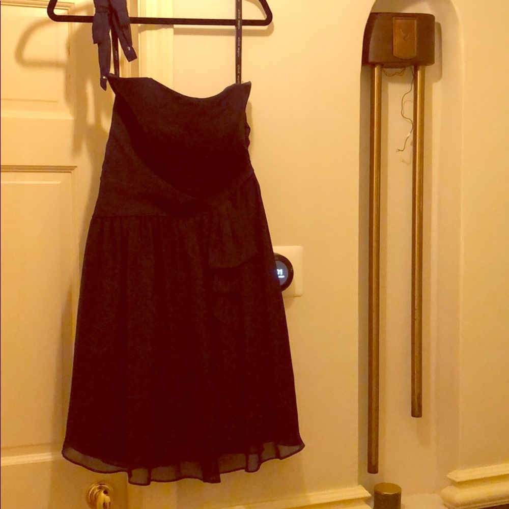 Alfred Angelo Navy Strapless Bridesmaid Dress